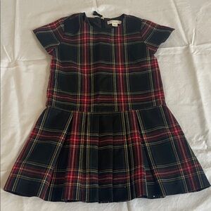 Crewcuts J Crew kids DRESS Red and Black Plaid 3 3T excellent condition